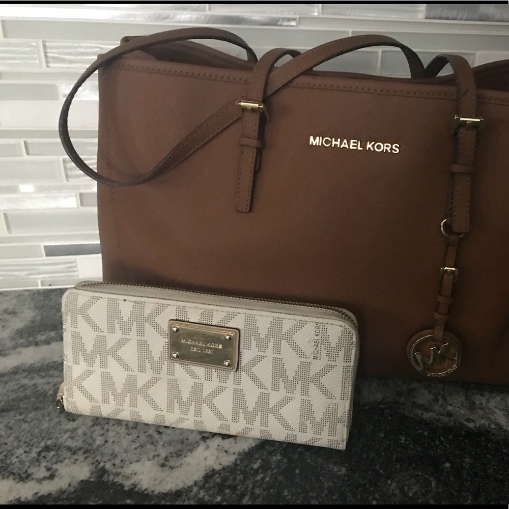 Michael Kors handbag and wallet