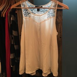White laced shirt