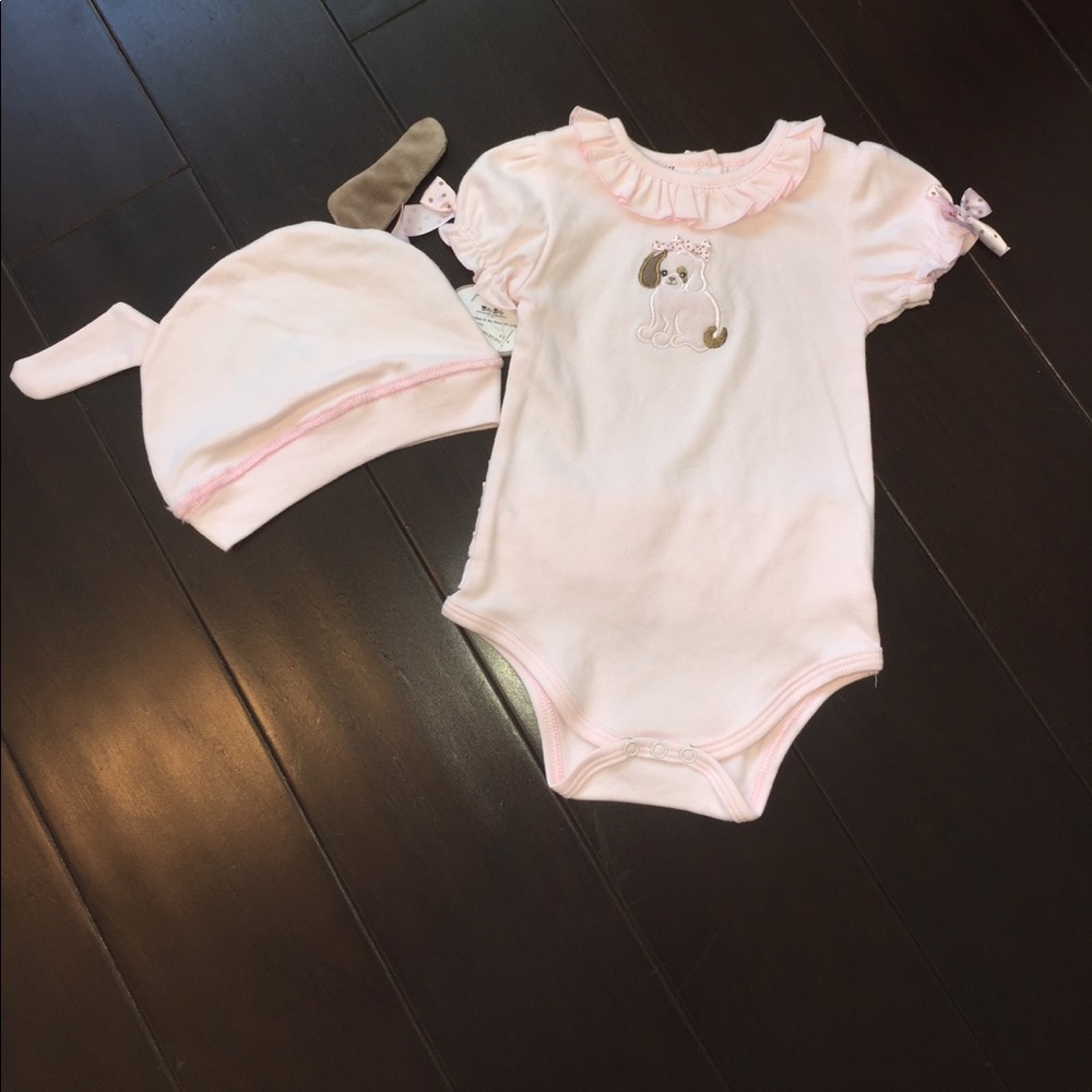 NWT Bearington Baby Collection onesie & hat