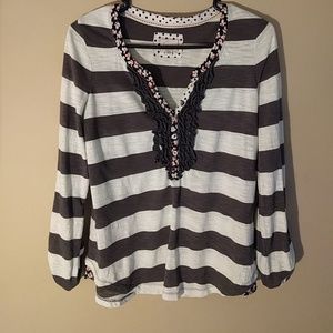 Anthropologie Postmark Striped Top