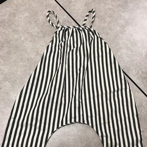 NWT 3T Sweet Peach Kids striped overalls