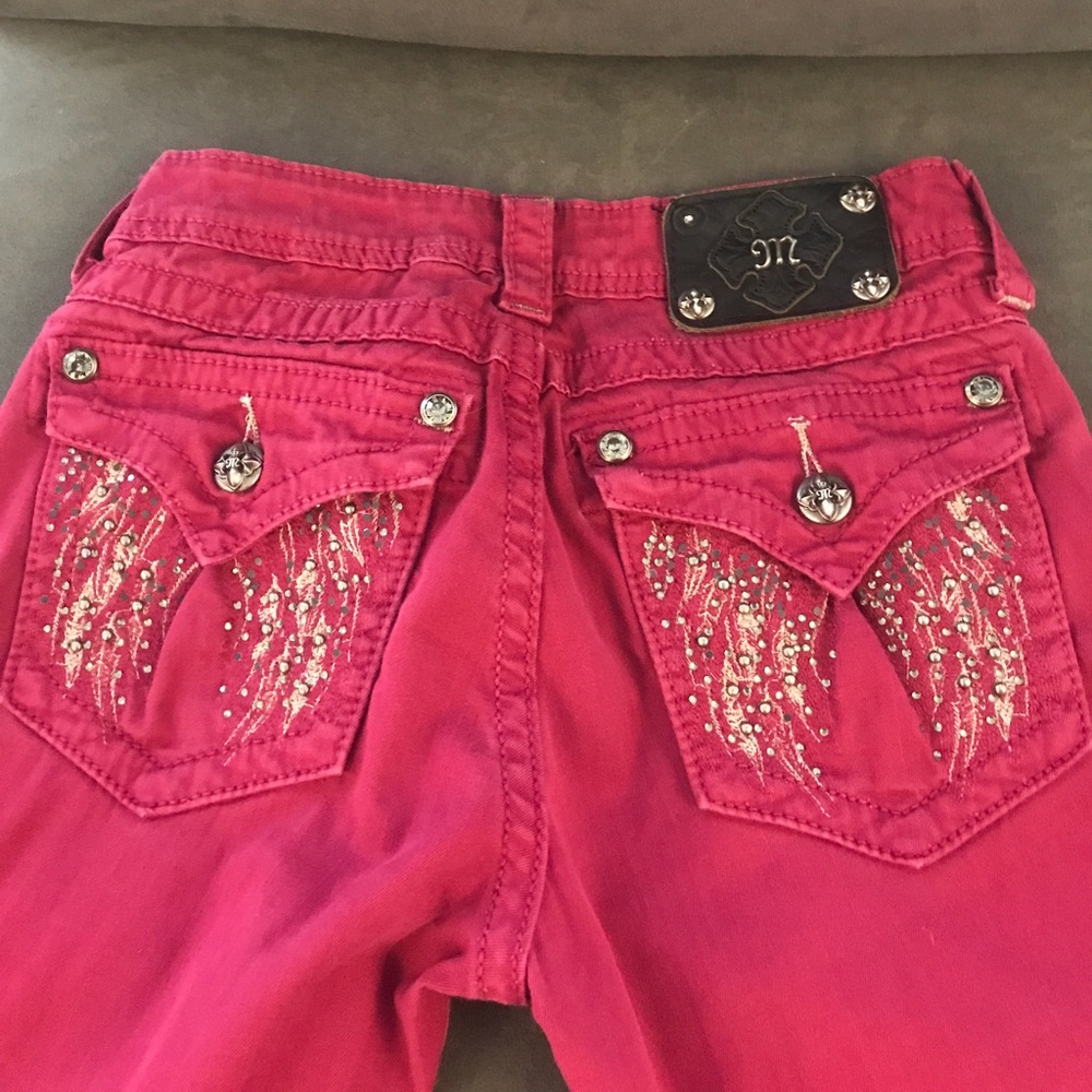 Miss me raspberry/ red/ burgundy jeans