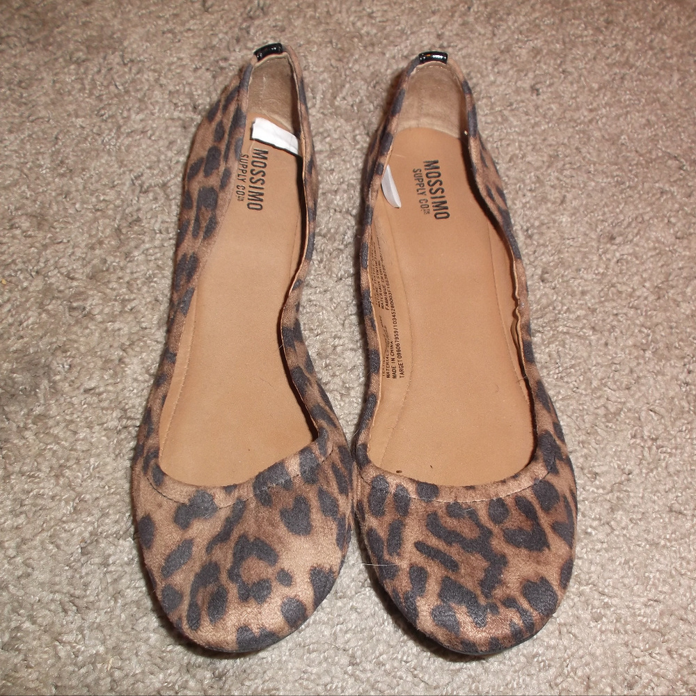 Leopard print flats