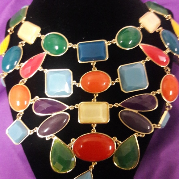 Liz Claiborne circa 1976 multi colored bib - Picture 1 of 7