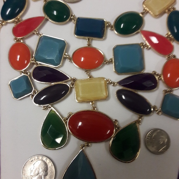 Liz Claiborne circa 1976 multi colored bib - Picture 6 of 7