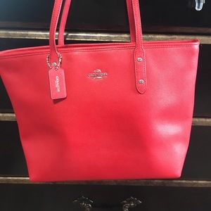Coach red purse
