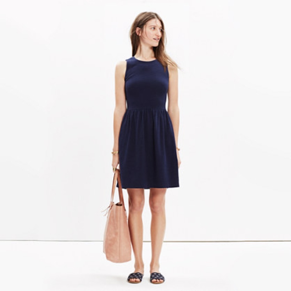 Madewell Navy Afternoon Dress