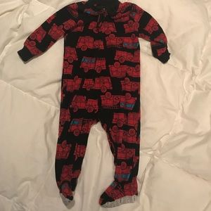 Footed fleece pajamas