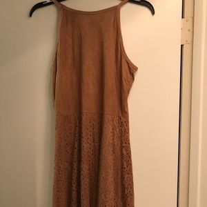 Faux Suede Dress