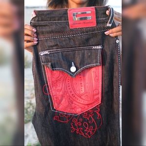 Men’s Coogi Black Jeans Size 42x35