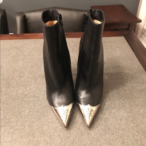 Christian louboutin Black Leather Bootie sz37 - Picture 1 of 5