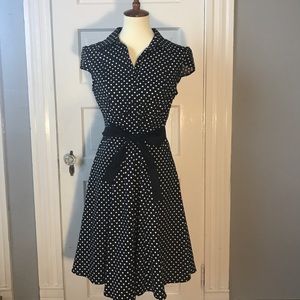 Modcloth Hepcat Soda Fountain Dress Black