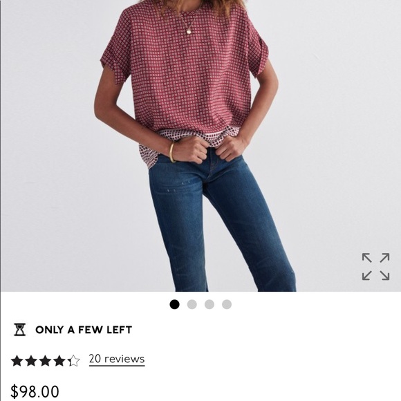 Madewell silk tee - Picture 2 of 5