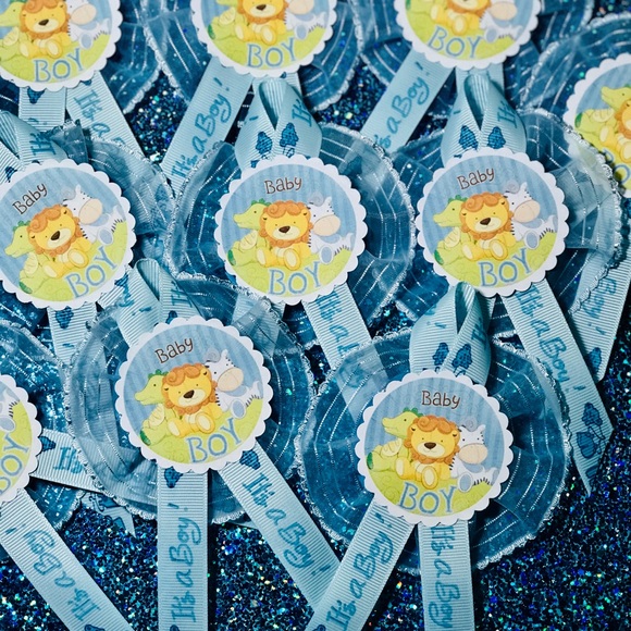 Baby shower corsages