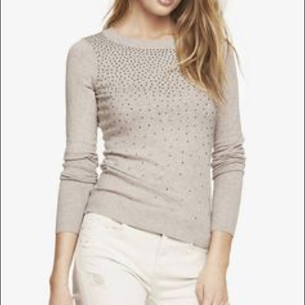 Express Rhinestone Sparkly Sweater