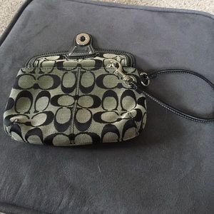 Coach large wristlet