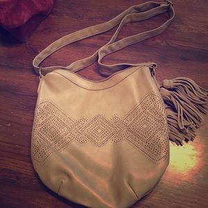 Tan shoulder bag