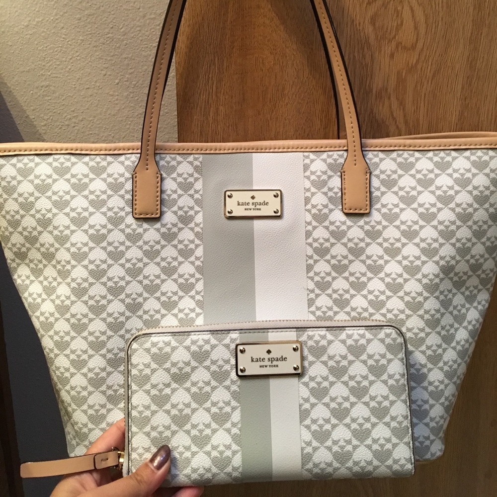 Kate spade matching tote and wallet