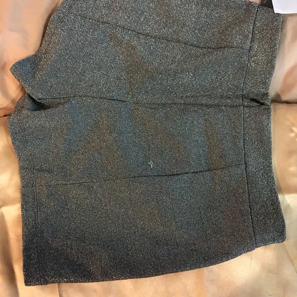 SILVER HIGH WAISTED SHORTS - Picture 3 of 3