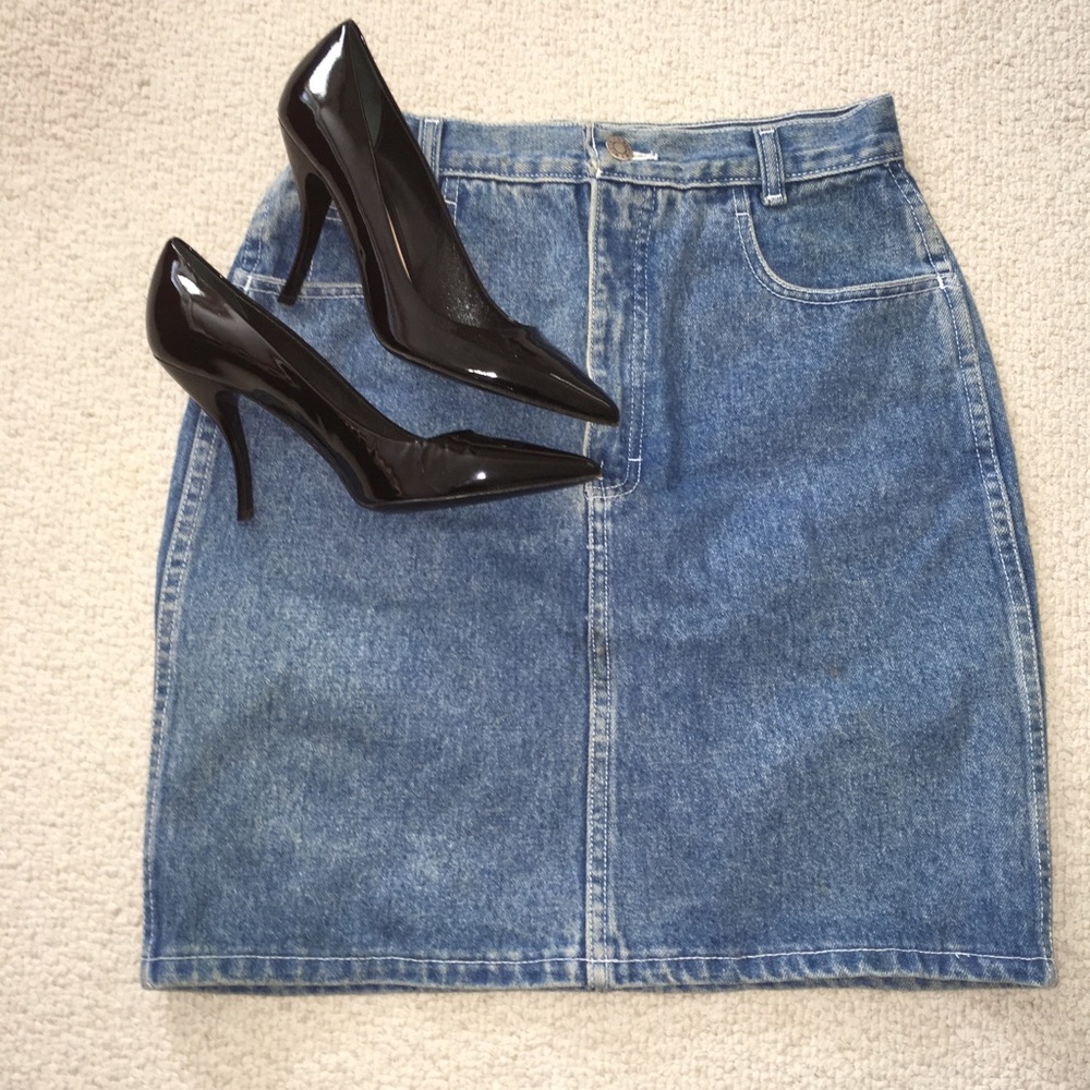 🌻Calvin Klein 1980’s vintage denim skirt like new