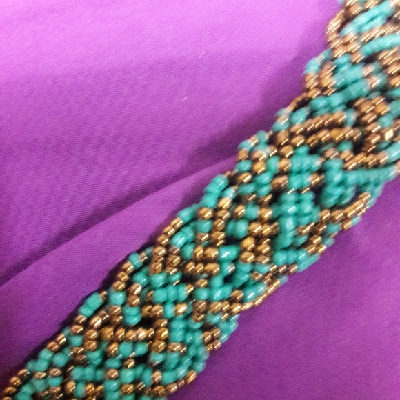 27" seed bead multi-strand necklace & bracelet - Picture 7 of 7