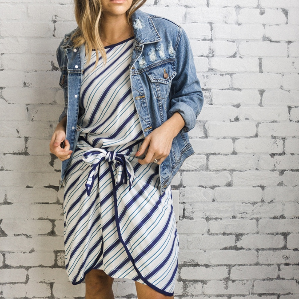 MINKPINK Stripe Midi Dress