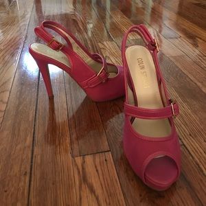 Pink sling back heals