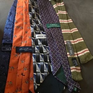Lot of 5 Mens Ties! Brooks Brothers, And more!