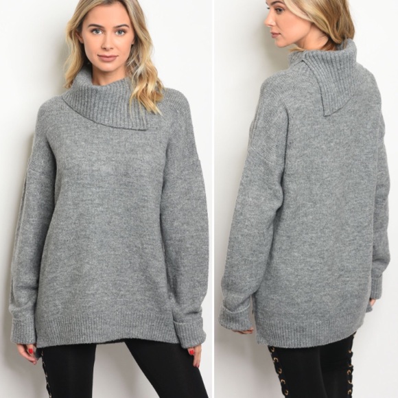 Sweaters - S-L grey oversized comfy cozy sweater