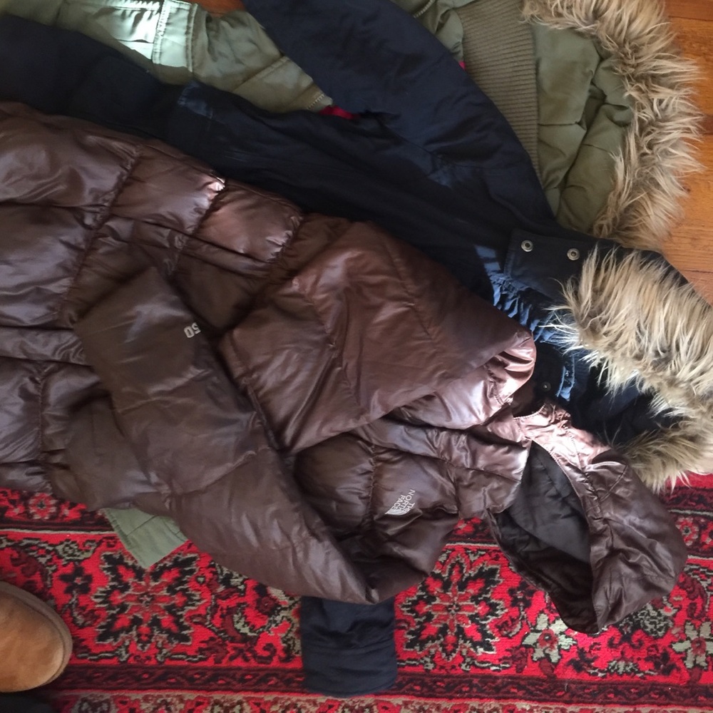 Abercrombie & northface girls. M-L 8-12. Fair cond