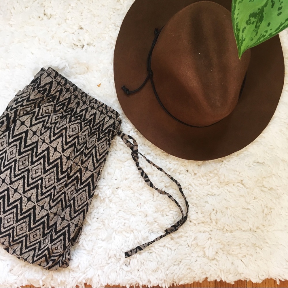 Tribal printed drawstring pants!