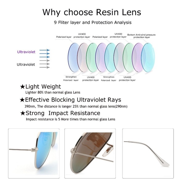 2 Pairs Gold Rim Aviator Sunnies - Picture 3 of 4