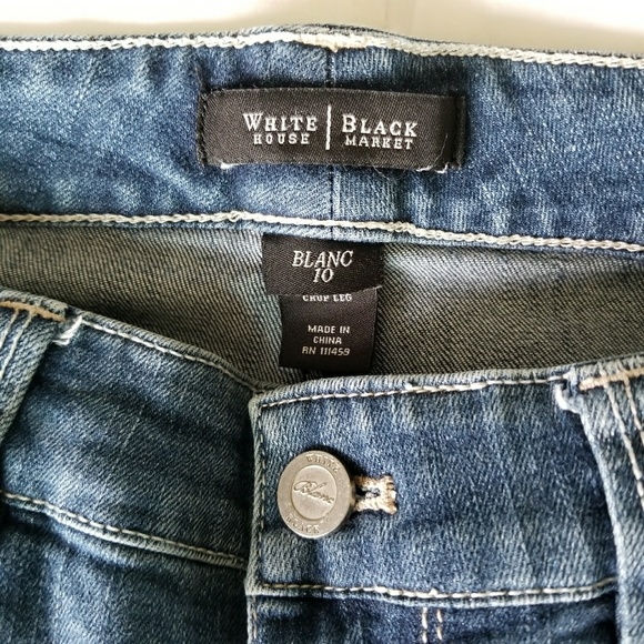 WHBM "Blanc" Cropped Size 10 - Picture 4 of 8