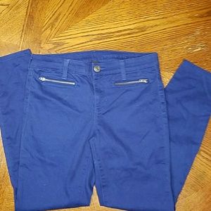 Gap Blue Super Skinny Jeans Zipper Detailing 28R