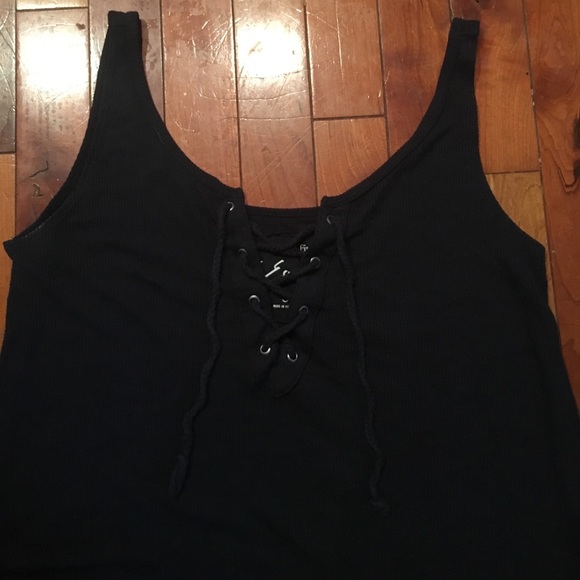 Abercrombie and Fitch lace up tank - Picture 2 of 3