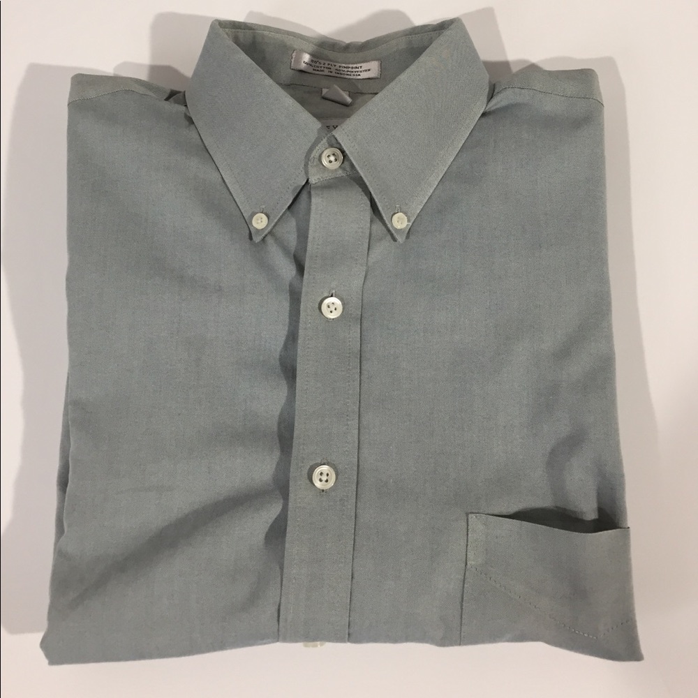 Geoffrey Beene Green Button Down Shirt