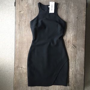 Elizabeth and James black Bardot mini dress - sz 4