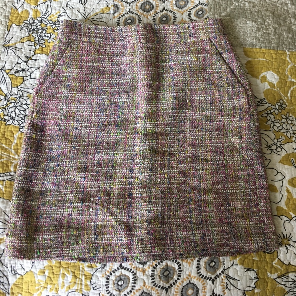 J. Crew Postage Stamp Tweed Skirt