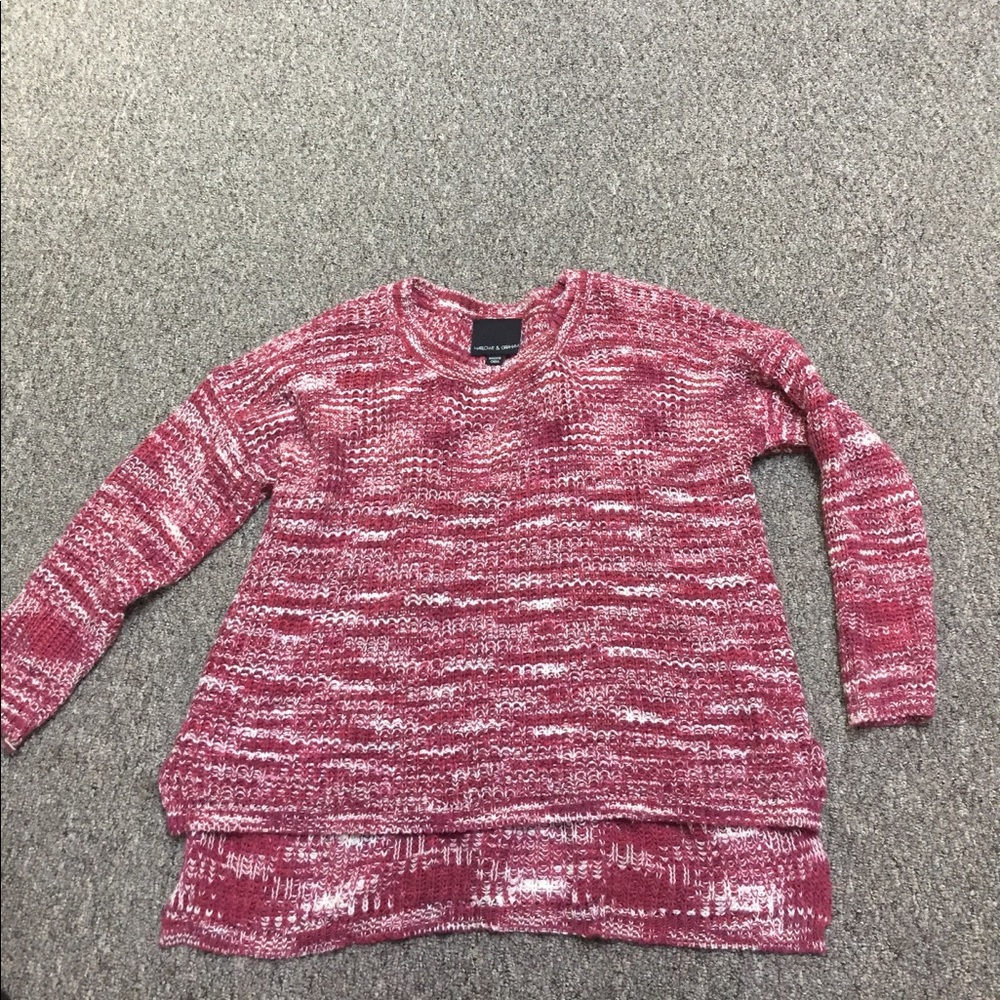 red and white sweater