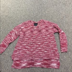 red and white sweater