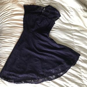 Lace purple dress