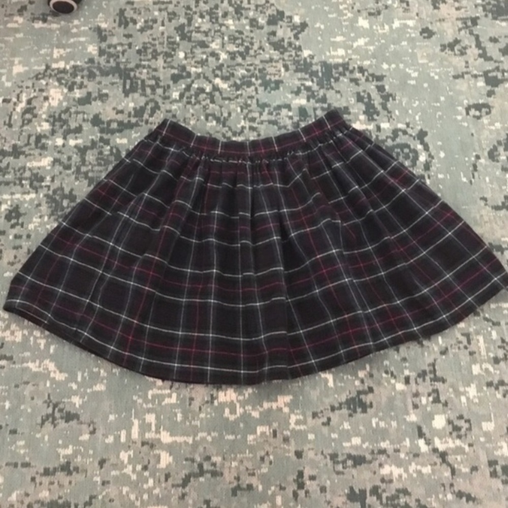 Green & Blue American Apparel Plaid Skirt
