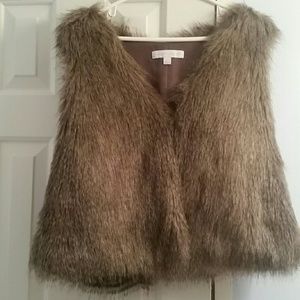 Faux fur vest