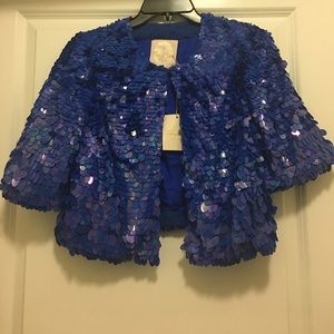 Tracy Reese Cobalt Shawl Cape