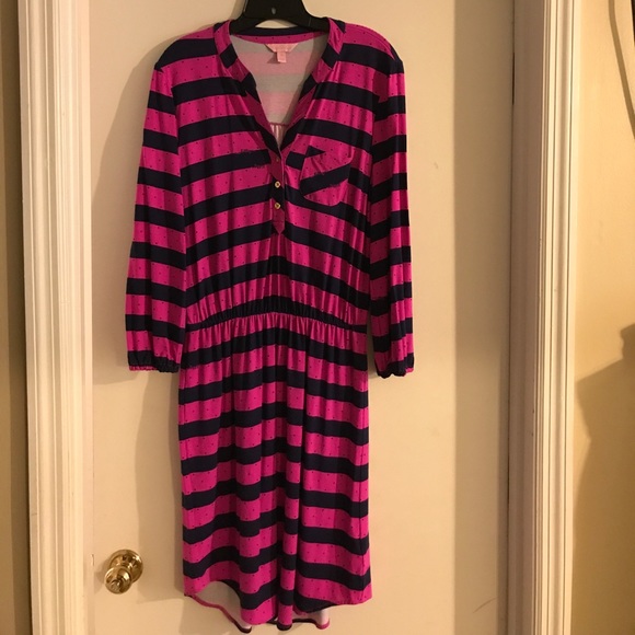 Dress Party Long By Lilly Pulitzer In Striped, Size: Xs main image 1