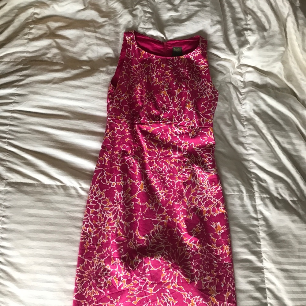 Pink floral dress