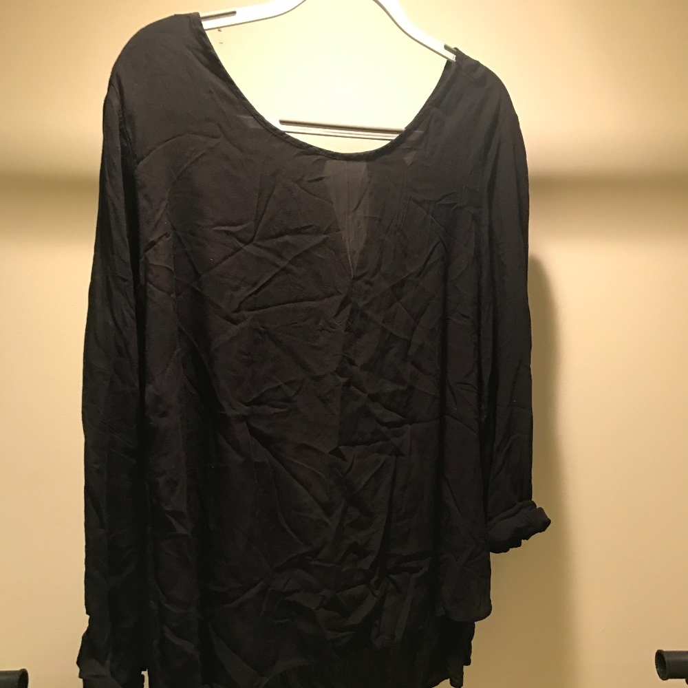 black long sleeve blouse
