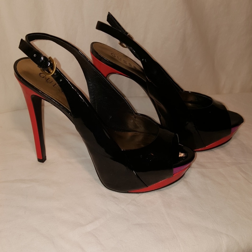 Guess Platform Slingbacks Sz. 8