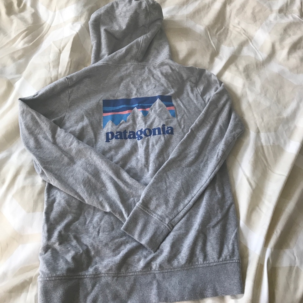 Gray Patagonia hoodie