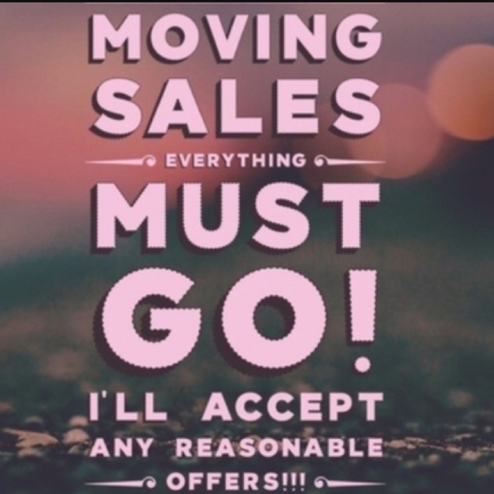 Moving sale